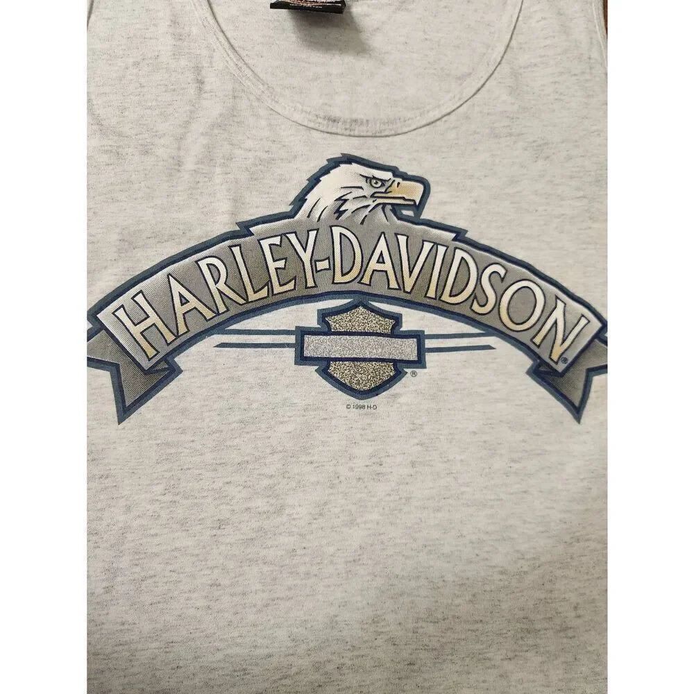 Harley-Davidson Vintage 1998 XL grey tank with Harley-Davidson and eagle on the